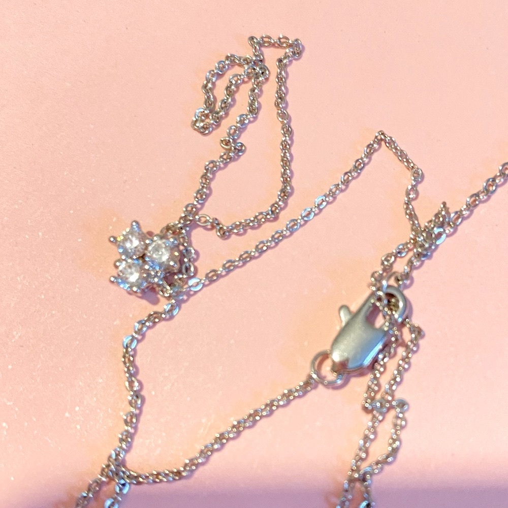 NORDSTROM Sterling Silver Cubic Zirconia Pendant